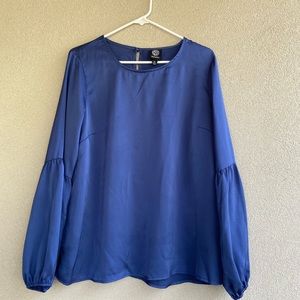 BOBEAU blue blouse XL